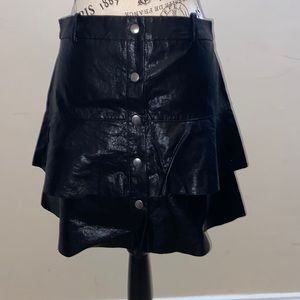 Zara faux leather skirt